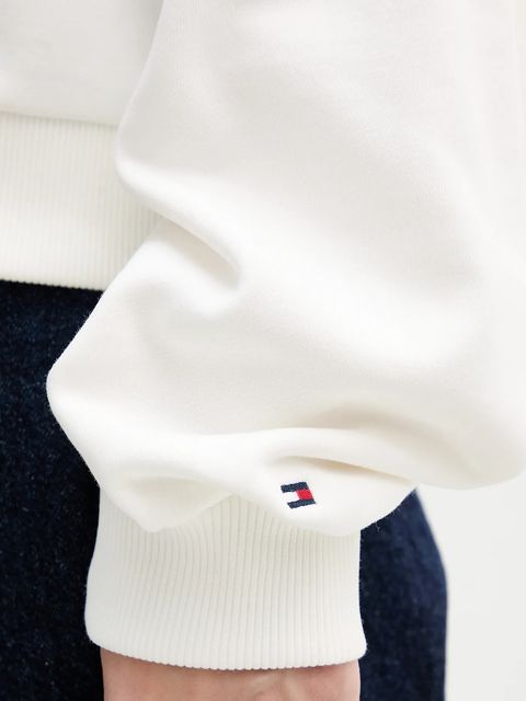 Tommy Hilfiger bluza bawełniana damska kolor biały z nadrukiem WW0WW48783 - zdjęcie produktu nr 2