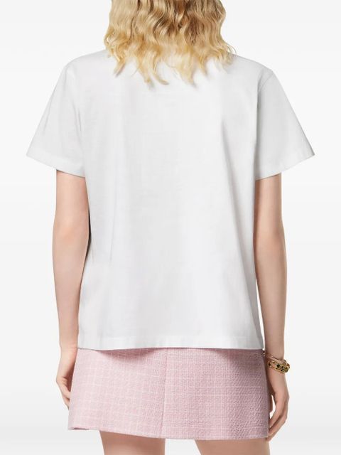 Versace logo-design cotton t-shirt - White - zdjęcie produktu nr 2
