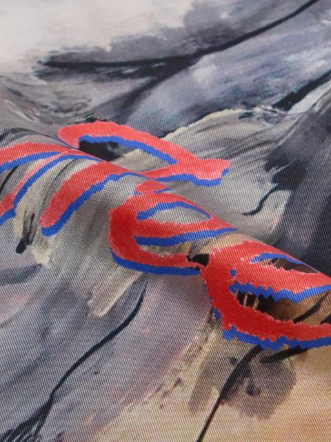 Vivienne Westwood Free World printed silk scarf - Neutrals - zdjęcie produktu nr 2