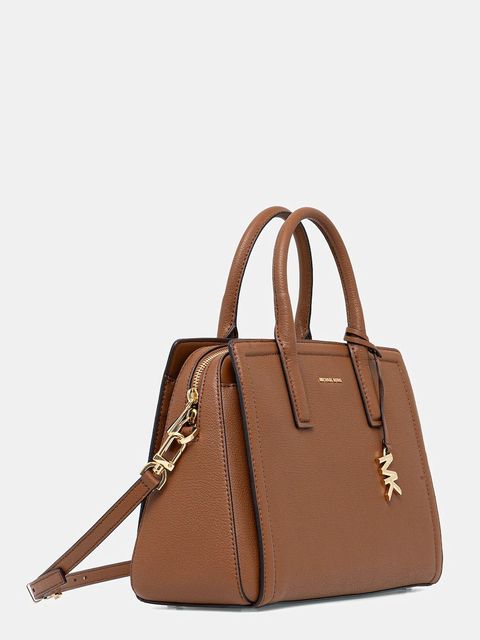 MICHAEL Michael Kors torebka skórzana LAILA kolor brązowy 30R5G9IS6L