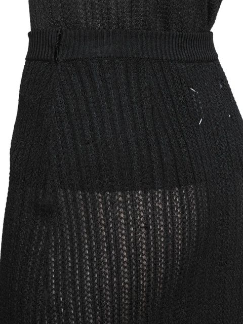 Maison Margiela slit midi skirt - Black
