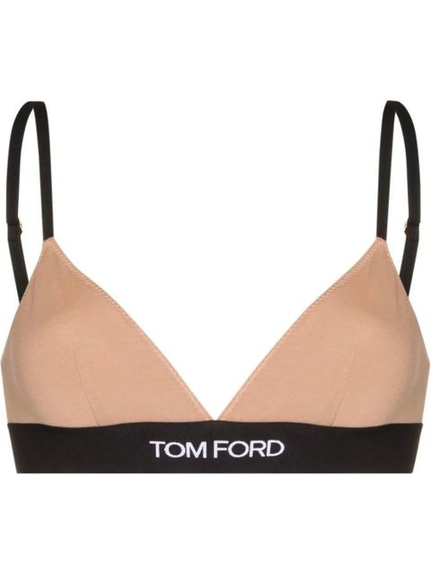 TOM FORD logo-underband triangle bra - Pink - zdjęcie produktu nr 1