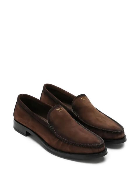 Prada logo-detail loafers - Brown - zdjęcie produktu nr 2