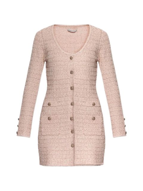 Alessandra Rich button-pocket dress - Pink - zdjęcie produktu nr 1