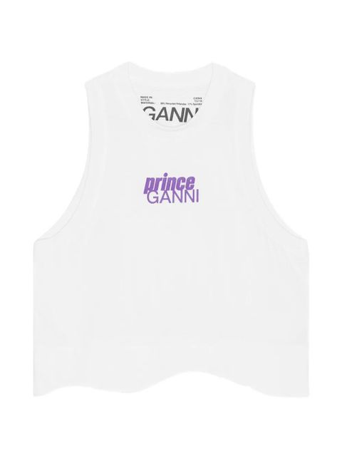 GANNI x Prince logo tank top - White - zdjęcie produktu nr 1
