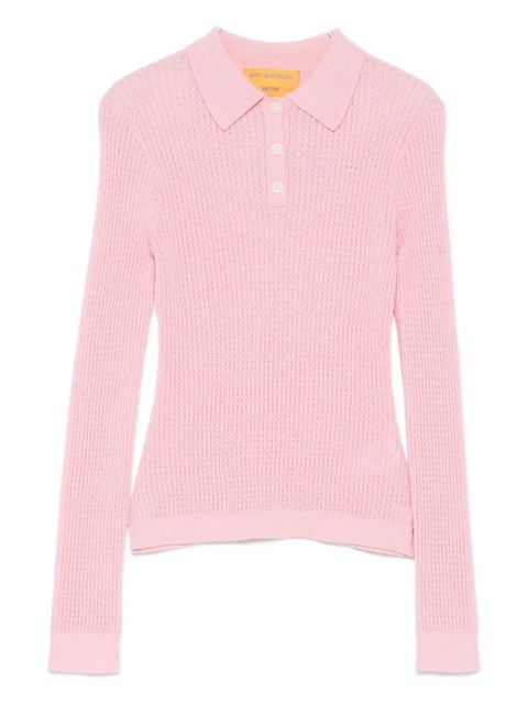 Guest In Residence long-sleeves polo top - Pink - zdjęcie produktu nr 1