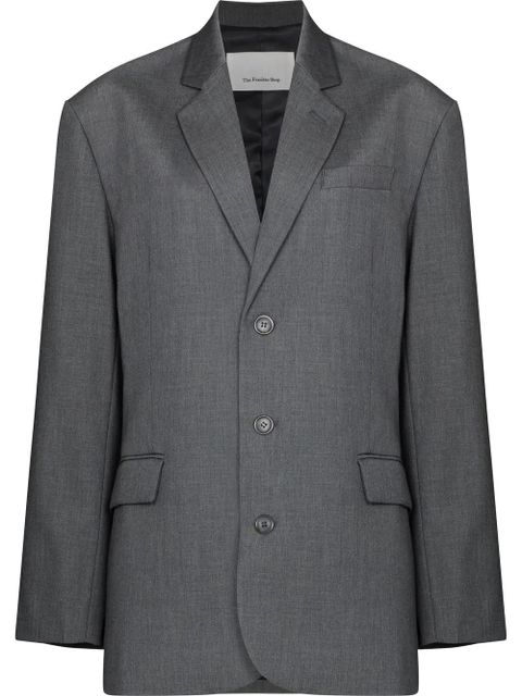 The Frankie Shop Gelso Oversized single-breasted blazer - Grey - zdjęcie produktu nr 1