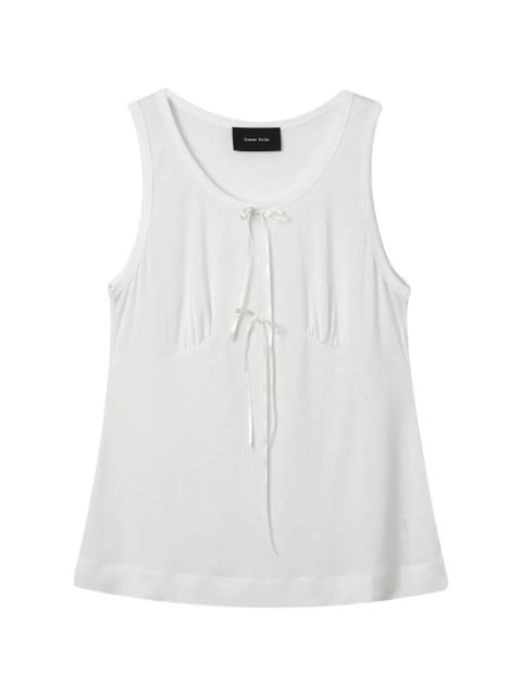 Simone Rocha tie-detail tank top - White - zdjęcie produktu nr 1