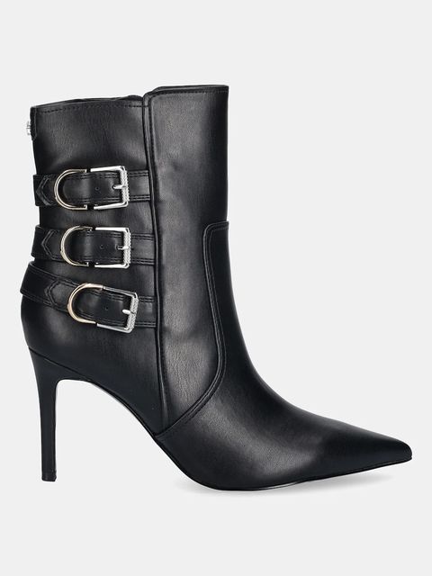 Guess botki RICALY damskie kolor czarny na szpilce FLFRCY ELE10 - zdjęcie produktu nr 2