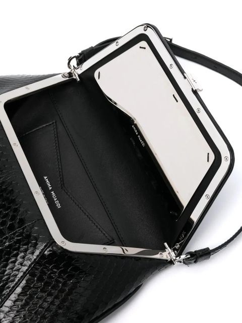 Amina Muaddi Ami shoulder bag - Black