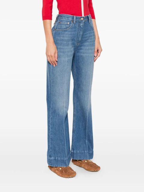 Valentino Garavani cropped flared jeans - Blue - zdjęcie produktu nr 2