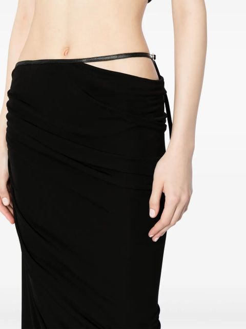 Christopher Esber draped maxi skirt - Black