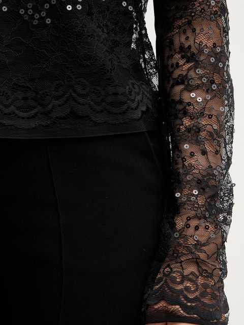 Patrizia Pepe bluzka damska kolor czarny wzorzysta 2M4514 J341