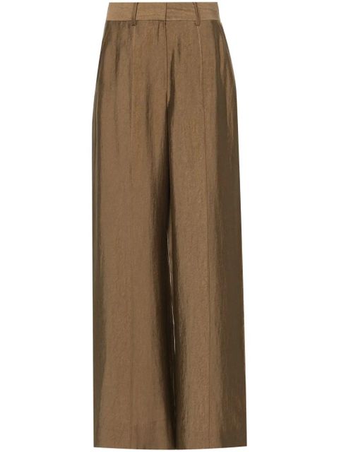 Cult Gaia Janine wide-leg trousers - Brown - zdjęcie produktu nr 1