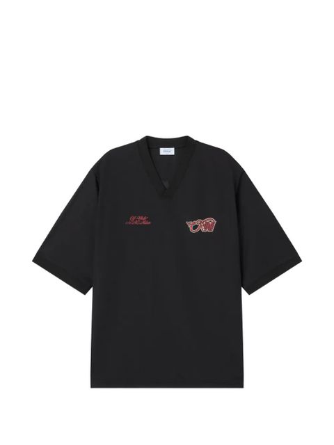 Off-White x AC Milan logo-print T-shirt - Black - zdjęcie produktu nr 1
