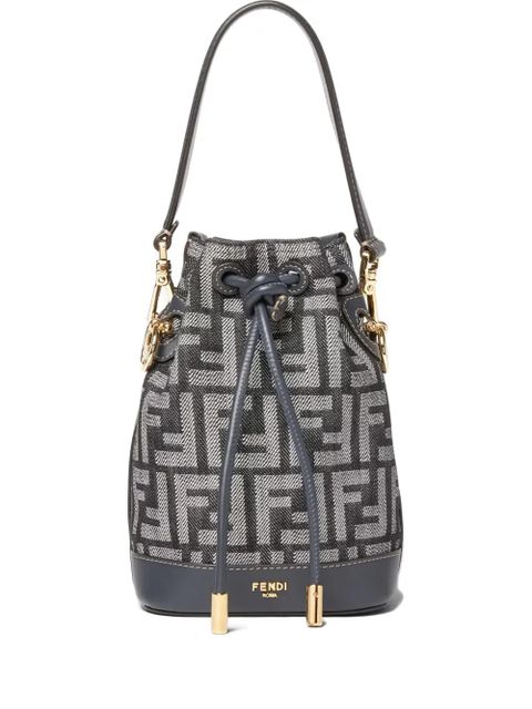 FENDI Mon Tresor drawstring bucket logo - Blue - zdjęcie produktu nr 1