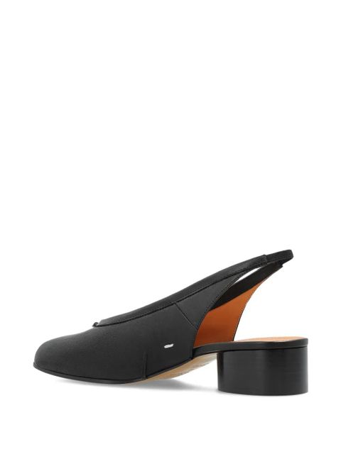 Maison Margiela 30mm Tabi slingback heeled pumps - Black
