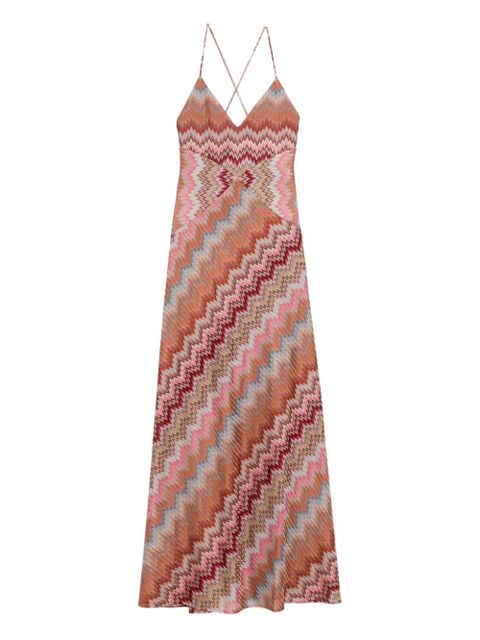 Missoni sleeveless maxi dress - Brown - zdjęcie produktu nr 1