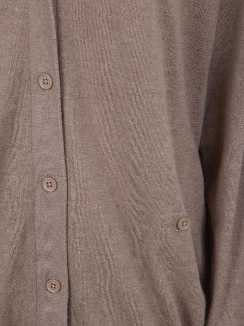 The Frankie Shop Zina button-down V-neck cardigan - Brown