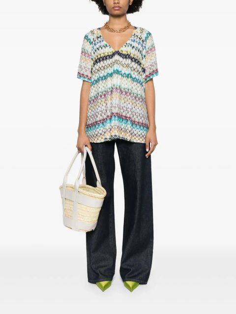 Missoni zigzag blouse - Blue