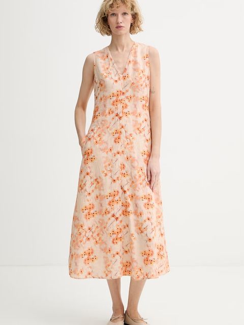 Marc O'Polo sukienka letnia lniana - zdjęcie produktu nr 1