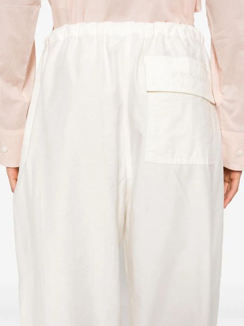 Acne Studios drawstring wide-leg trousers - White