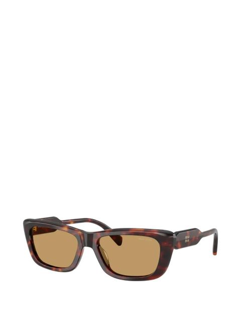 Miu Miu Eyewear rectangle-frame sunglasses - Brown - zdjęcie produktu nr 2