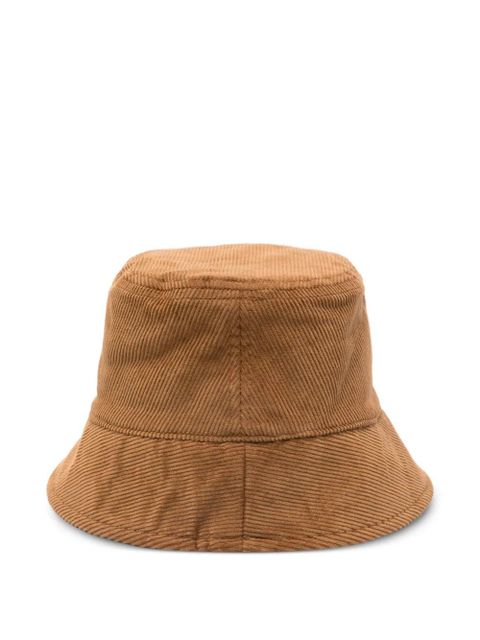 Maje logo-appliqué corduroy hat - Brown - zdjęcie produktu nr 2