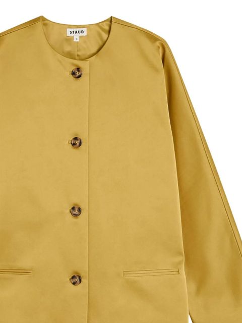 STAUD Liz buttoned coat - Yellow