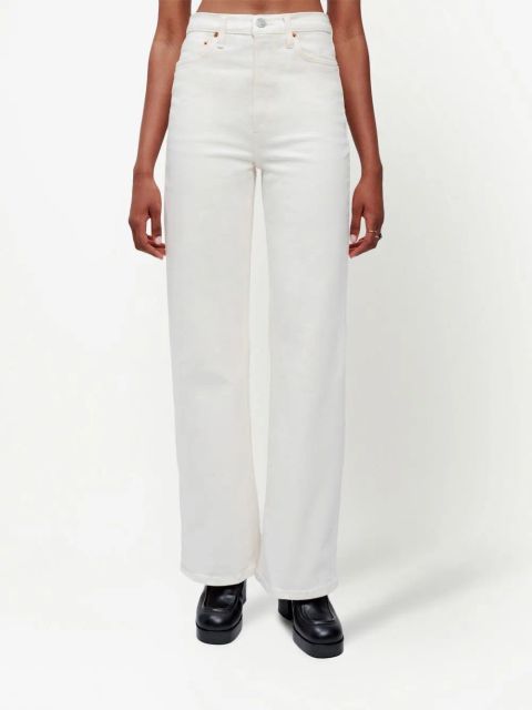 RE/DONE high-waist wide-leg jeans - White - zdjęcie produktu nr 2