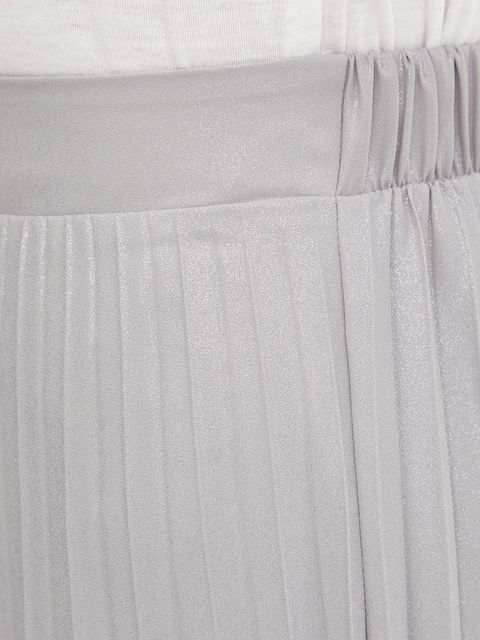 Morgan spódnica kolor szary midi rozkloszowana JPLISAN