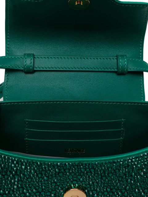 Versace chain medallion satchel - Green