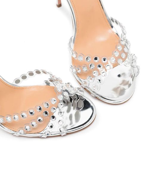 Aquazzura 105mm Tequilla sandals - Silver