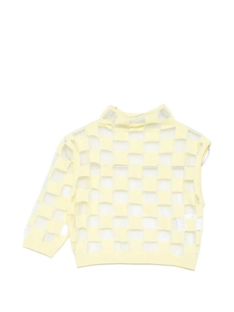 Max Mara openwork short-sleeve top - Yellow - zdjęcie produktu nr 1