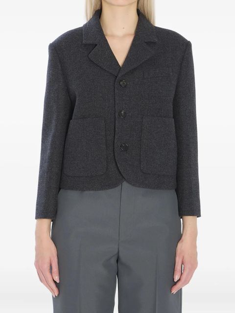 Gucci patch-pocket wool jacket - Grey - zdjęcie produktu nr 1