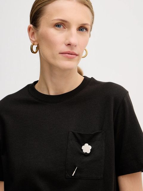 Kenzo t-shirt bawełniany damski kolor czarny FF52TS1504SG.99J