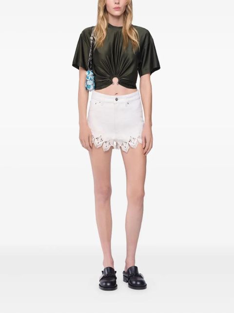 Rabanne cropped t-shirt - Green