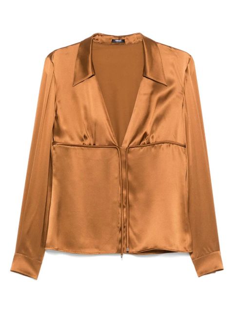 Versace tie-front blouse - Brown - zdjęcie produktu nr 1