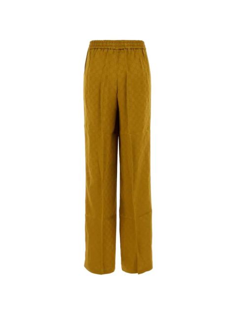 Gucci monogram-patterned trousers - Yellow - zdjęcie produktu nr 2