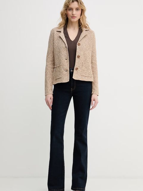 United Colors of Benetton marynarka jednorzędowa damska bawełniana - zdjęcie produktu nr 1