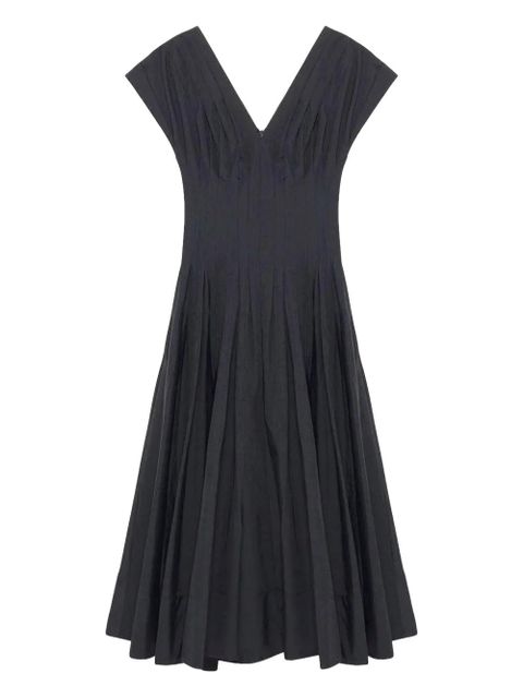 Simkhai pleated V-neck dress - Blue - zdjęcie produktu nr 1