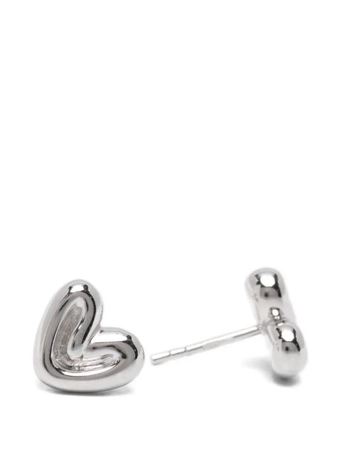 Missoma puffy-heart studs earrings - Silver - zdjęcie produktu nr 2