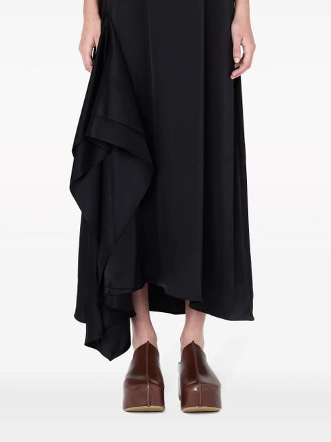JW Anderson sleeveless draped midi dress - Black