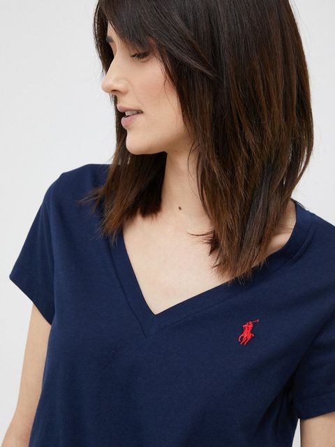 Polo Ralph Lauren t-shirt bawełniany kolor granatowy