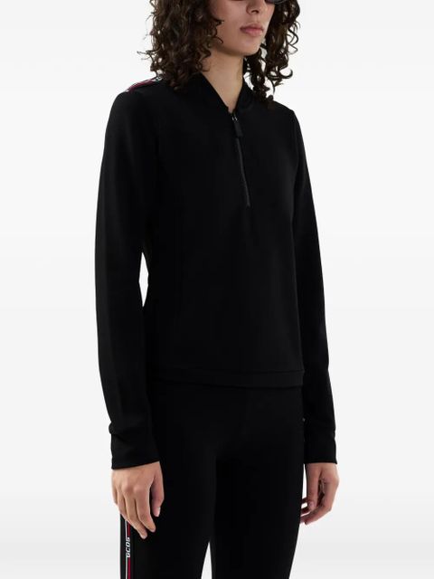 GCDS zip-collar sweater - Black