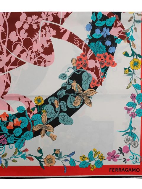 Ferragamo pegaso-print scarf - White - zdjęcie produktu nr 2