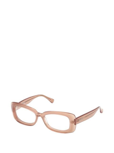 Max Mara Eyewear rectangle-frame glasses - Neutrals - zdjęcie produktu nr 2