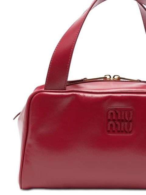 Miu Miu embossed softy shoulder bag - Red