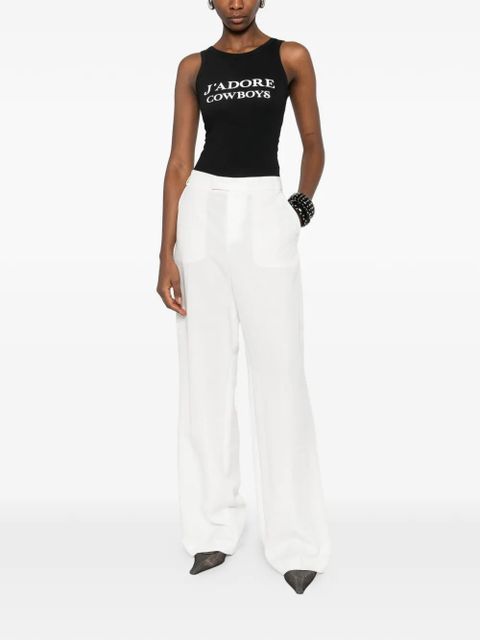 Blumarine wide-leg trousers - White - zdjęcie produktu nr 2