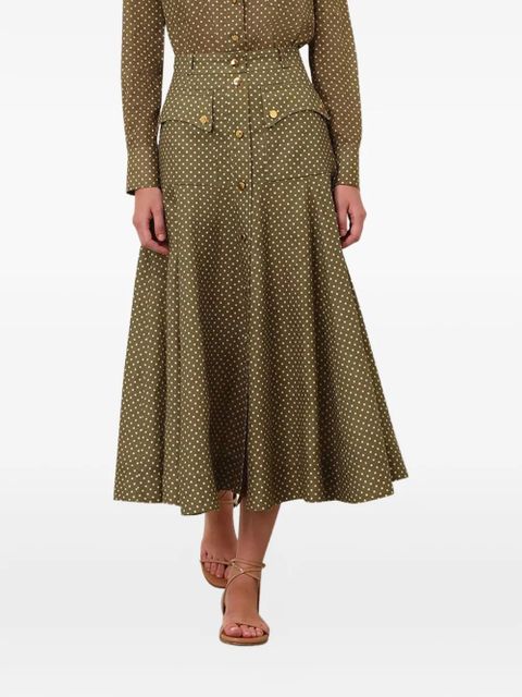 ZIMMERMANN Luna Cargo midi skirt - Green - zdjęcie produktu nr 2